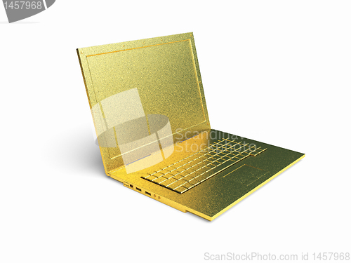 Image of isolated golden object