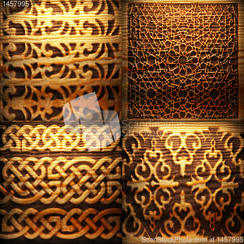 Image of Retro wooden ornament