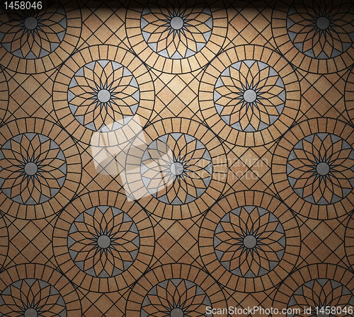 Image of illuminated tile wall