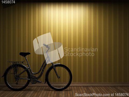 Image of illuminated fabric wallpaper