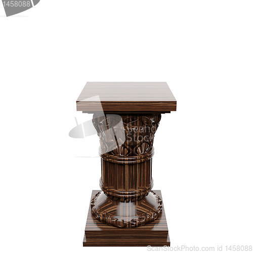 Image of wooden  column