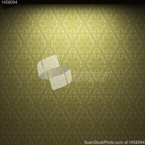 Image of illuminated fabric wallpaper