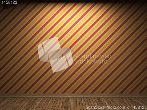 Image of illuminated fabric wallpaper