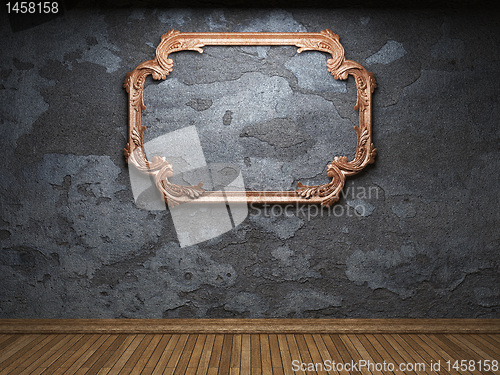 Image of old concrete wall and frame