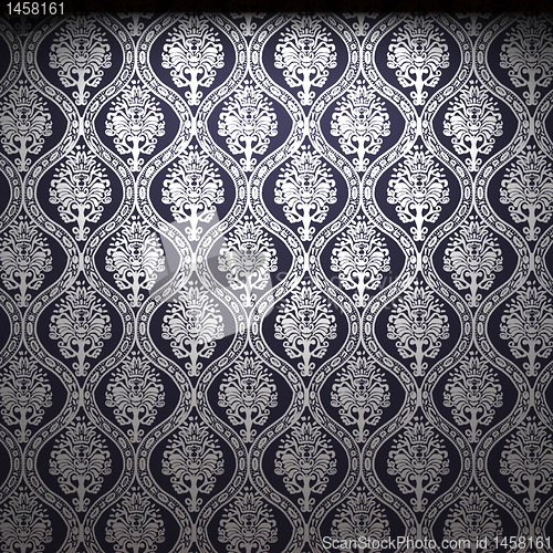 Image of illuminated fabric wallpaper