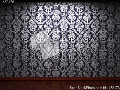 Image of illuminated fabric wallpaper