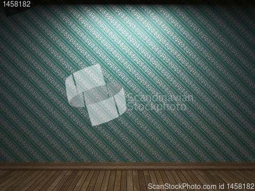 Image of illuminated fabric wallpaper