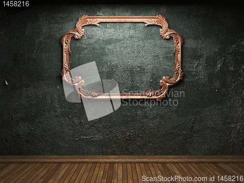 Image of old concrete wall and frame