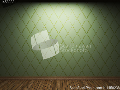 Image of illuminated fabric wallpaper