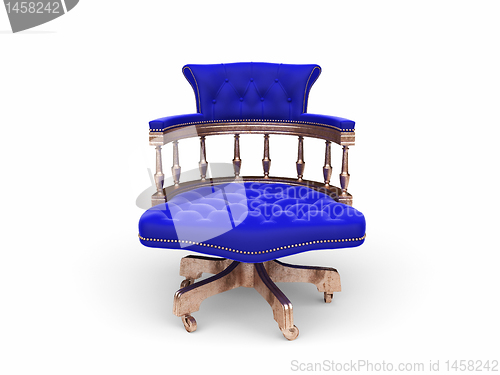 Image of isolated classic golden chair