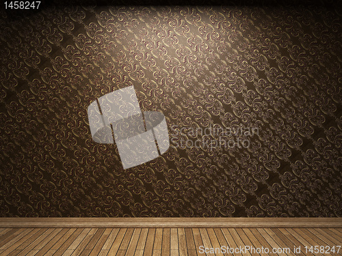 Image of illuminated fabric wallpaper