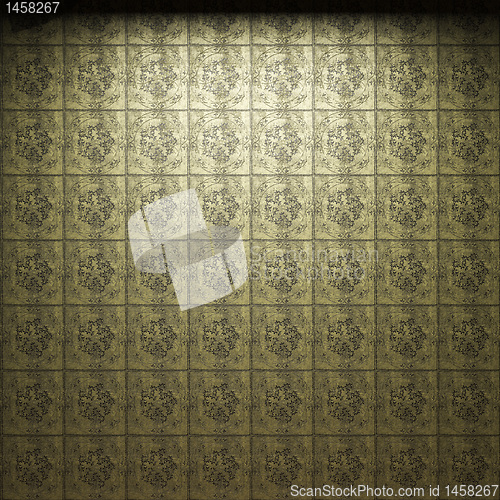 Image of illuminated tile wall