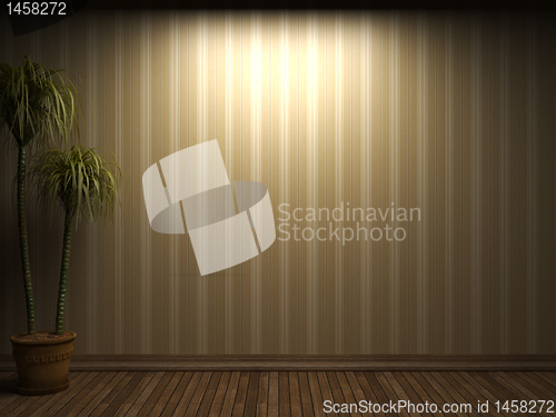 Image of illuminated fabric wallpaper