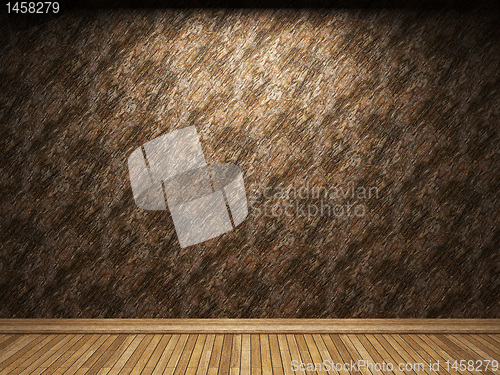 Image of illuminated wooden wall