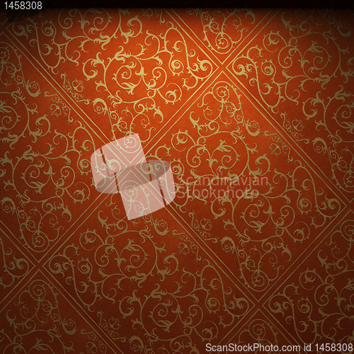 Image of illuminated fabric wallpaper