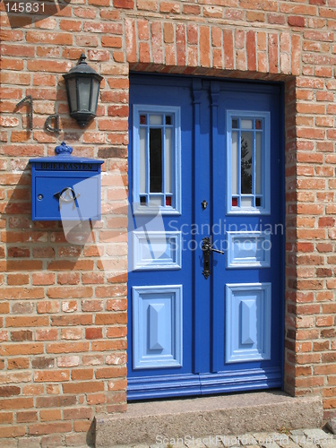 Image of blue door