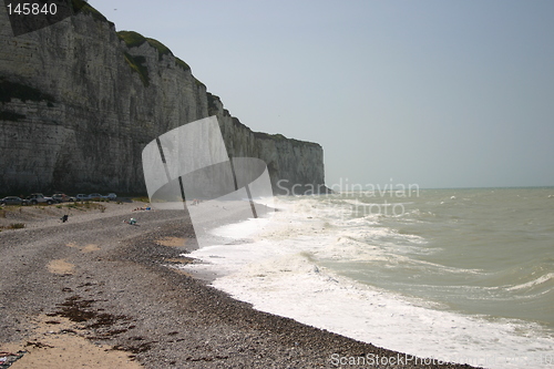 Image of coast in normandie