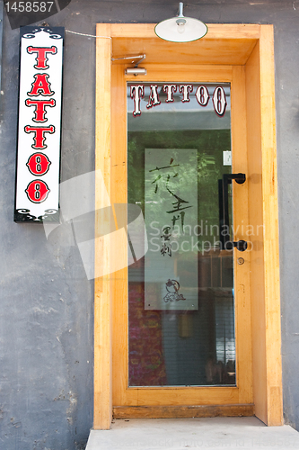 Image of Chinese tattoo shop