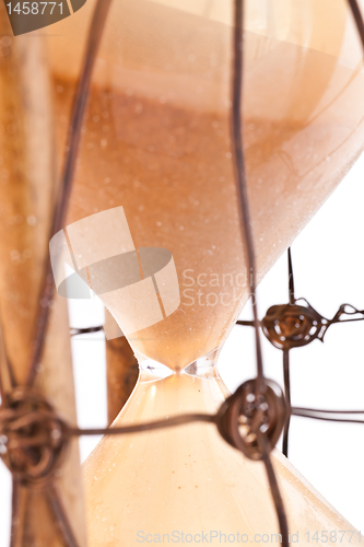 Image of Antique hourglass: detail