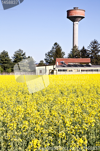 Image of Country and water tower