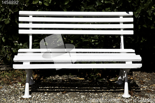 Image of White bench