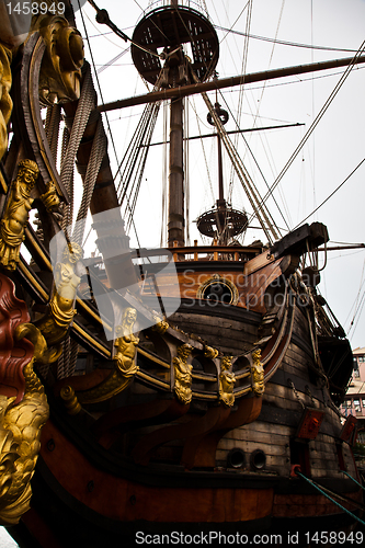 Image of Detail of Neptune Galleon