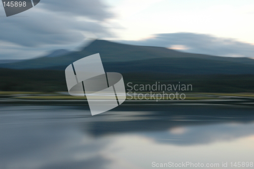 Image of Mountain, lake, sky