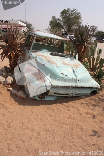 Image of Old car in Namibian desert