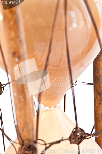 Image of Antique hourglass: detail
