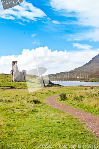 Image of Path to Scottish castle