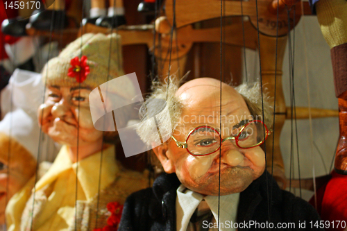 Image of Traditional puppets - the old couple