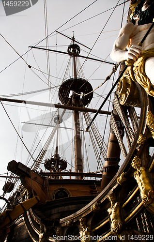 Image of Detail of Neptune Galleon