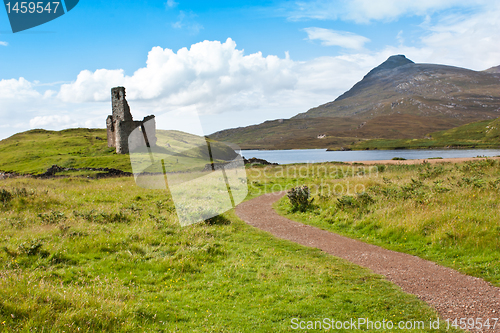 Image of Path to Scottish castle