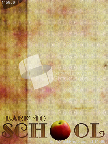 Image of "Back to School" background, retro style