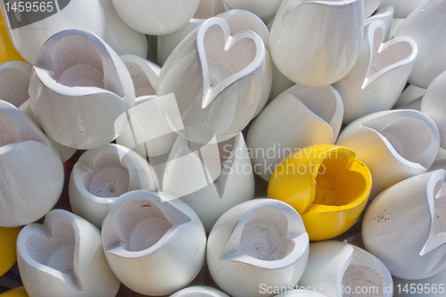 Image of Tulips made of wood