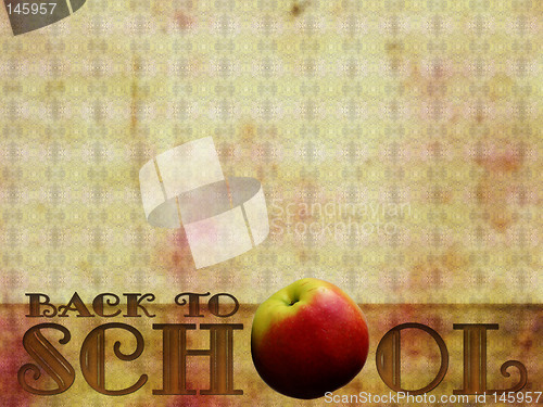 Image of "Back to School" background, retro style
