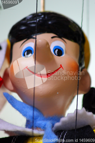 Image of Traditional puppet - Pinocchio, vertical