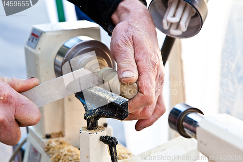 Image of Turner at work