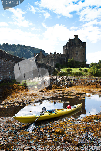 Image of Kayak and castle