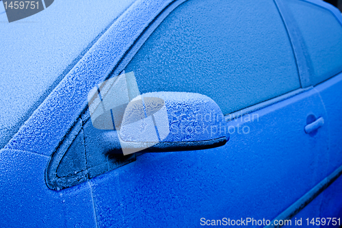Image of Ice on blue