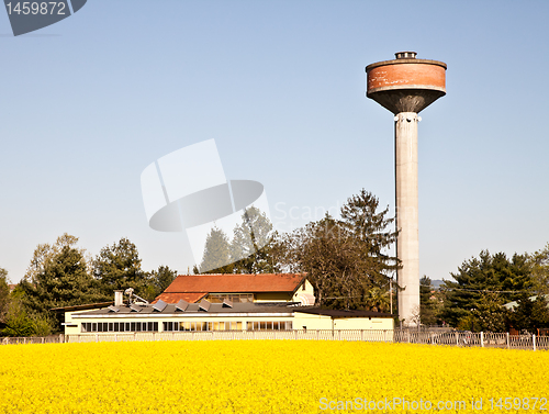 Image of Country and water tower