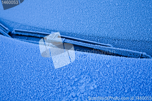 Image of Ice on blue