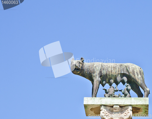 Image of Wolf with Romulus and Remus