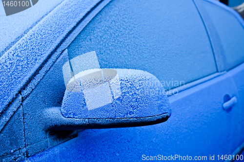 Image of Ice on blue