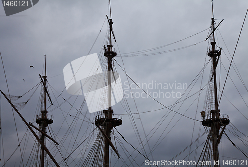 Image of Detail of Neptune Galleon