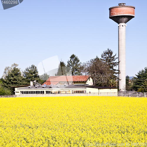 Image of Country and water tower