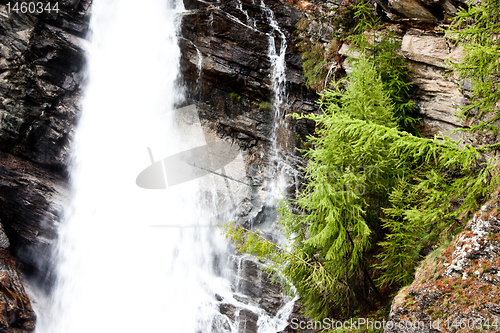 Image of Alpine waterfalls