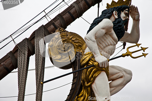 Image of Detail of Neptune Galleon