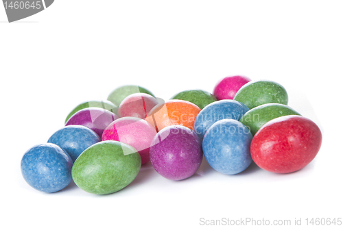 Image of easter eggs isolated