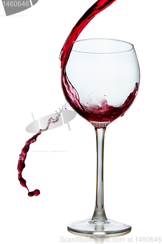 Image of pouring red wine 